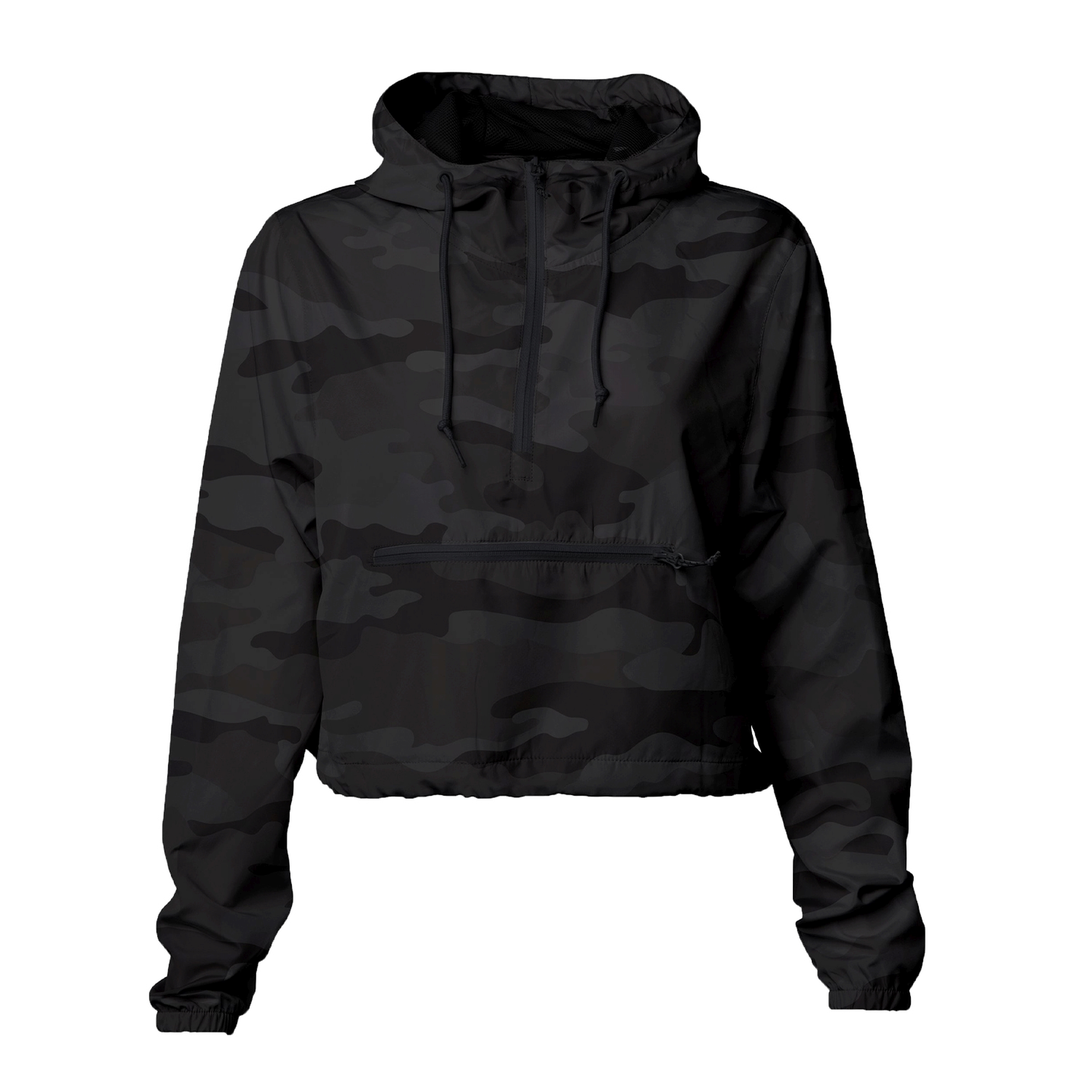 Independent Trading Co.® Women's Lightweight Crop Windbreaker 1