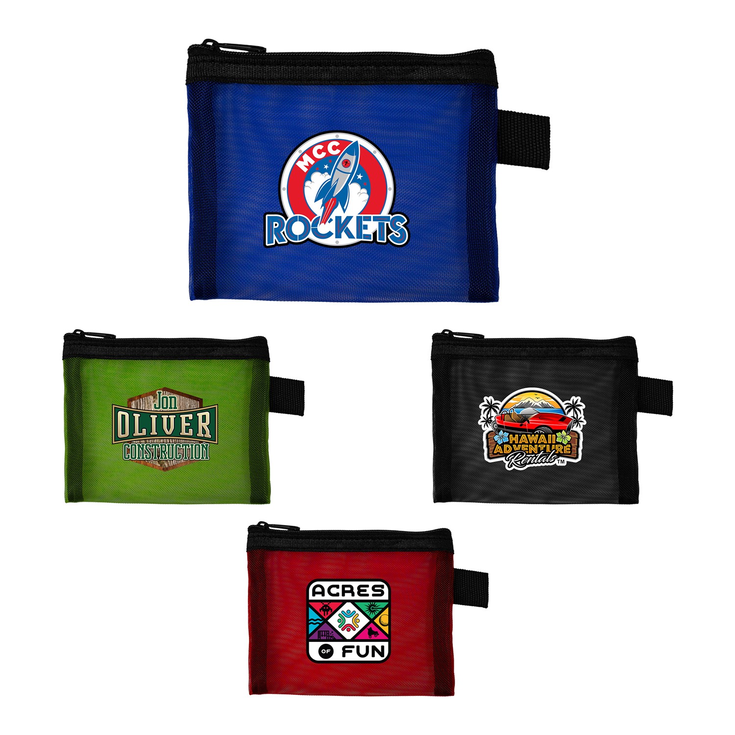 Recycled Mesh Zip Pouch 1