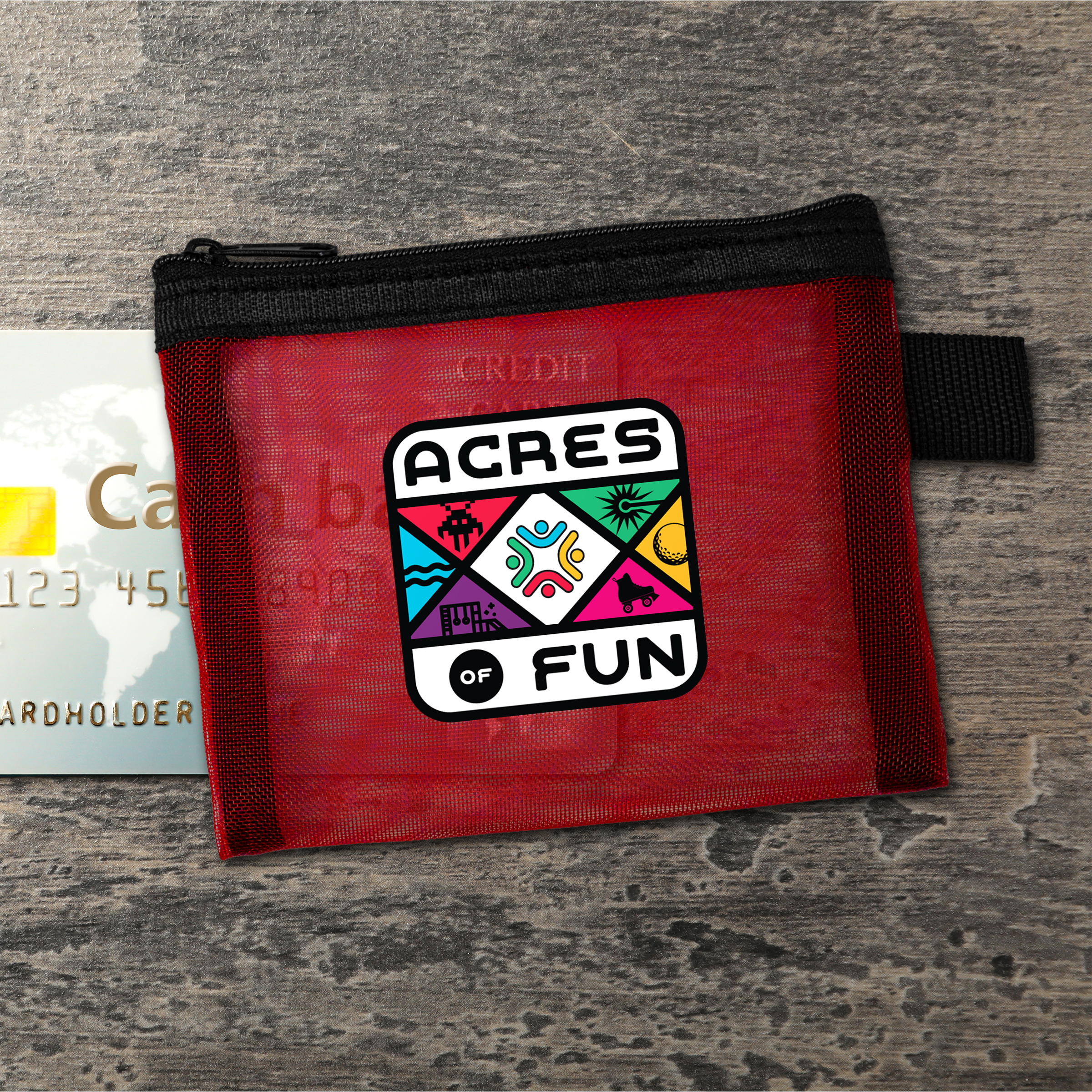 Recycled Mesh Zip Pouch 1