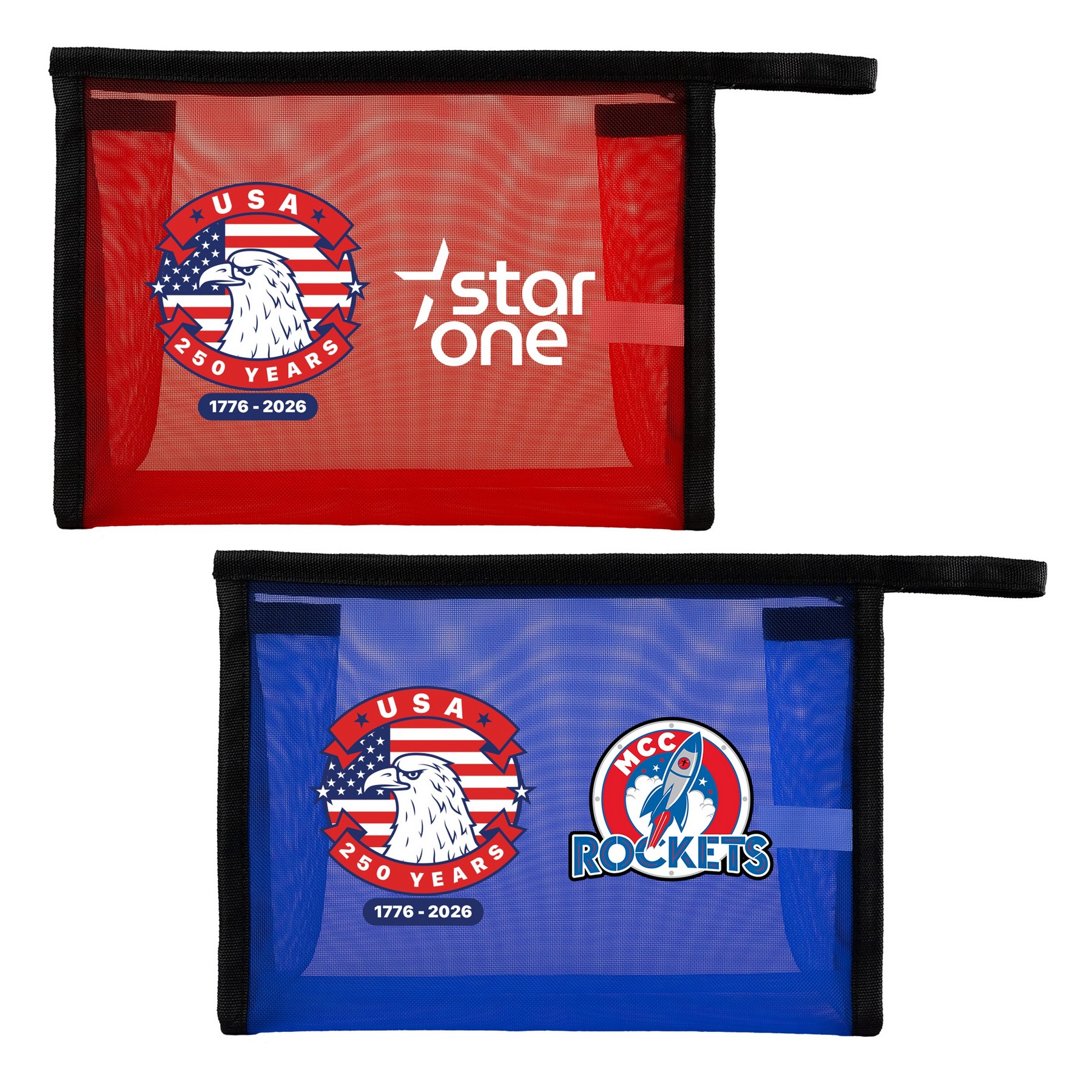 Patriotic Mesh Toiletry Bag 1