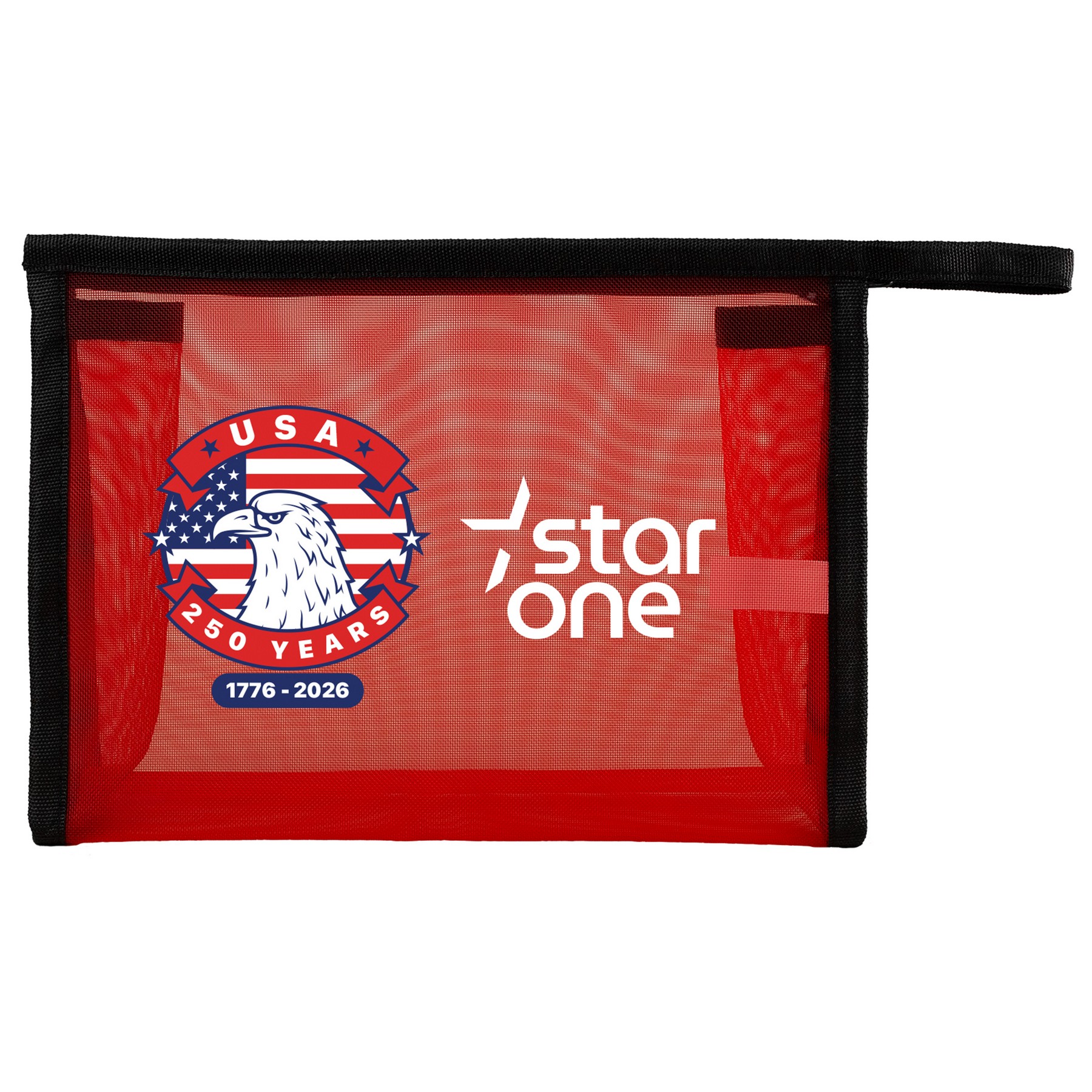 Patriotic Mesh Toiletry Bag 1
