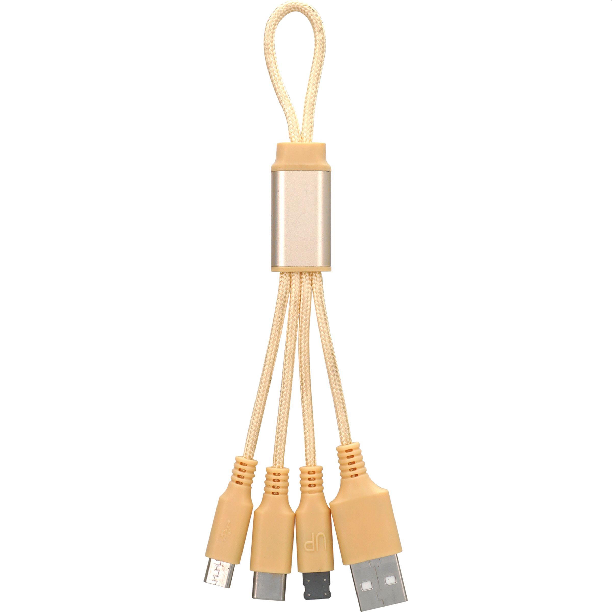 Metallic Loop 3-in-1 Cable with Type C USB 1
