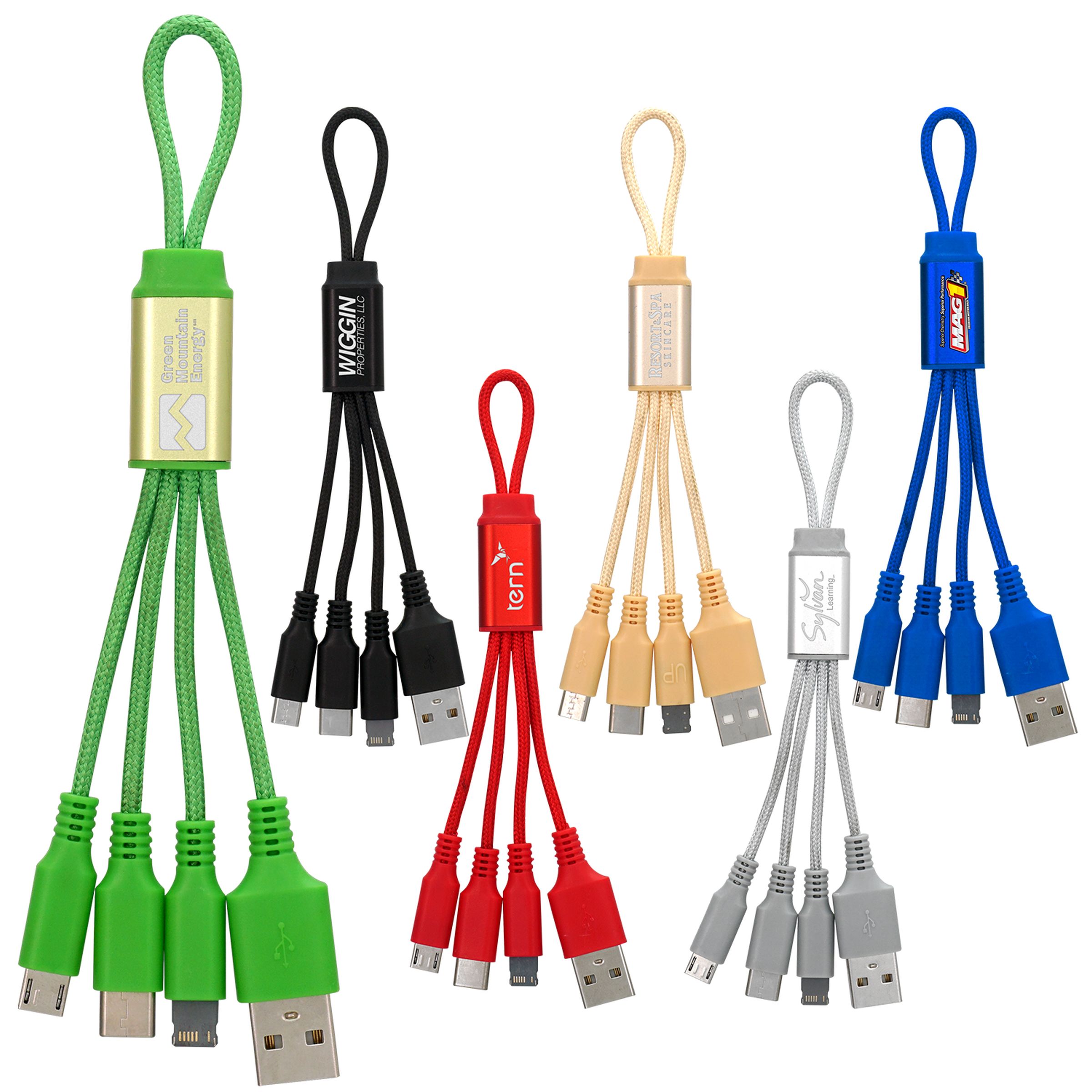 Metallic Loop 3-in-1 Cable with Type C USB 1