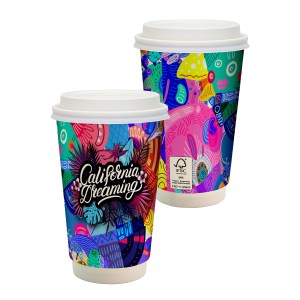 16 oz. Full Color Paper Cup with Lid 1 16 oz. Full Color Paper Cup with Lid 1
