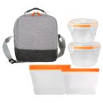 Bay Handy Nested Seal Tight Bagged Lunch Kit - Orange Bay Handy Nested Seal Tight Bagged Lunch Kit - Orange