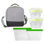 Bay Handy Nested Seal Tight Bagged Lunch Kit - Green Bay Handy Nested Seal Tight Bagged Lunch Kit - Green