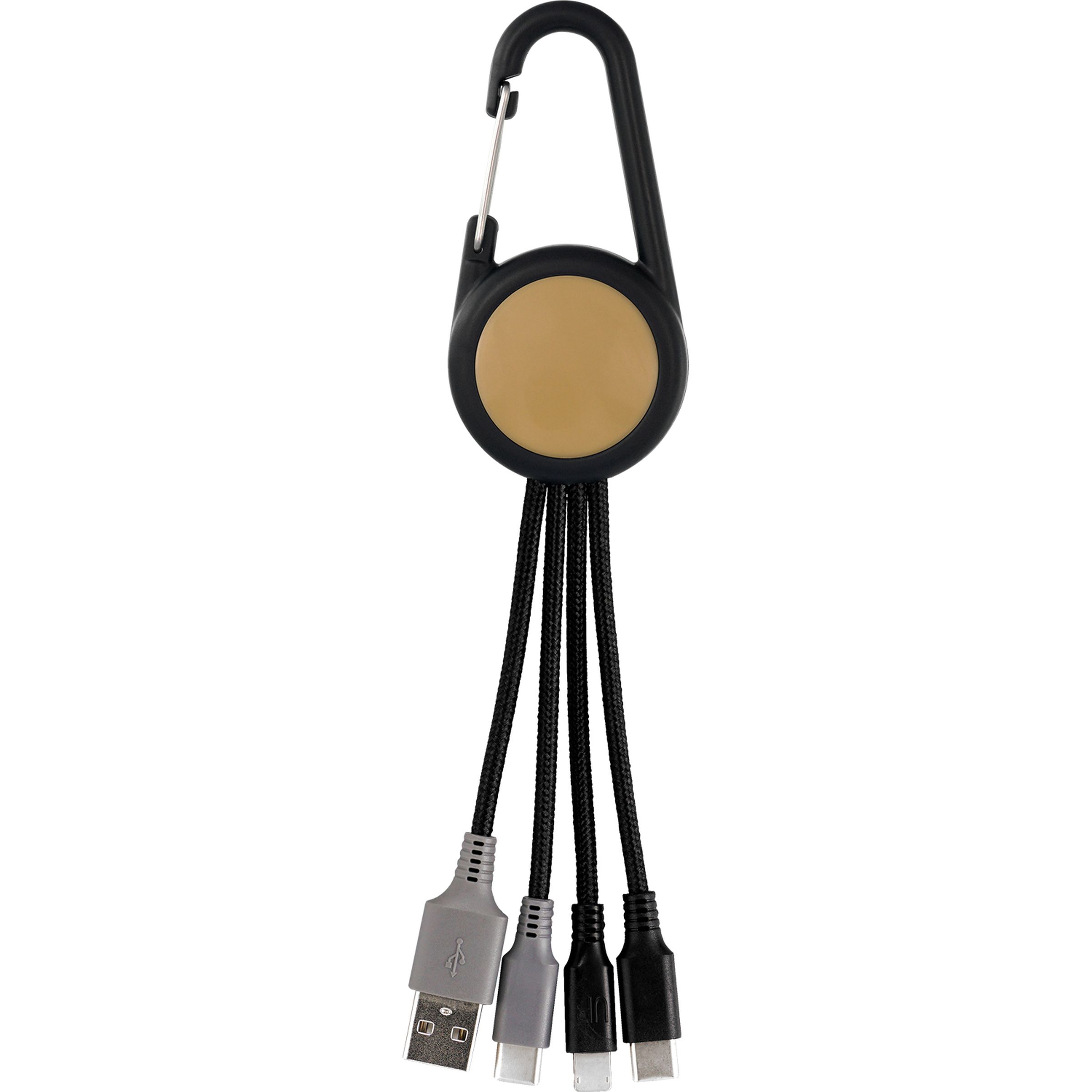 Colorful 3-in-1 Carabiner Duo Charging Cable 1
