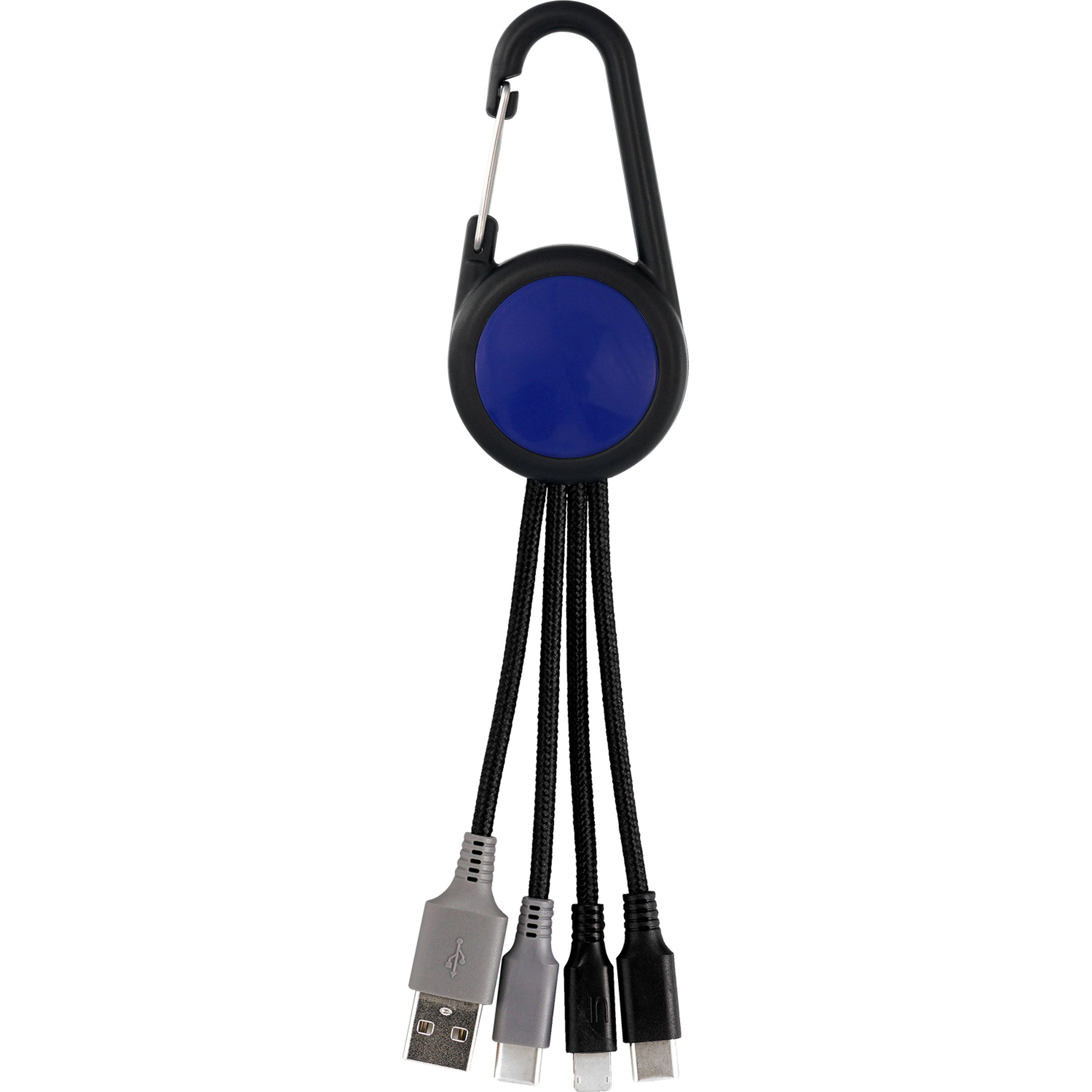 Colorful 3-in-1 Carabiner Duo Charging Cable 1