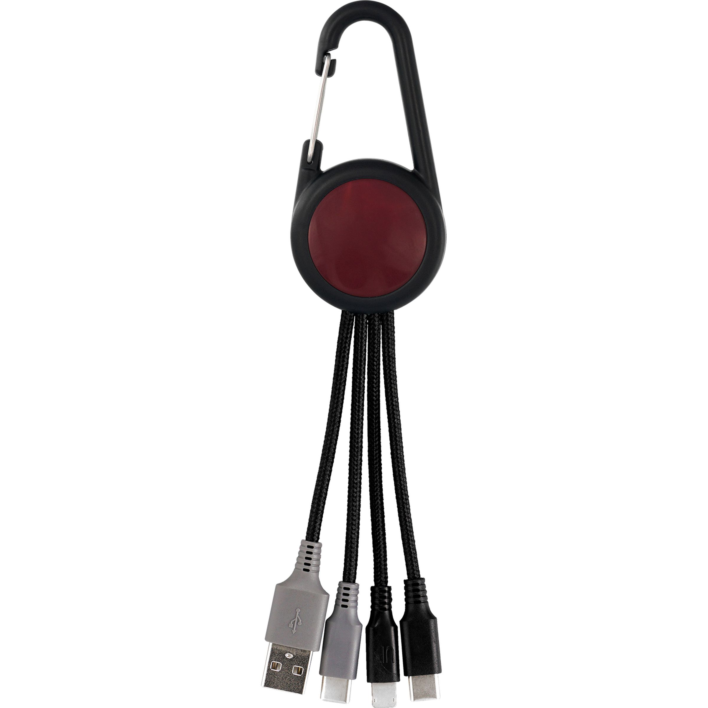 Colorful 3-in-1 Carabiner Duo Charging Cable 1