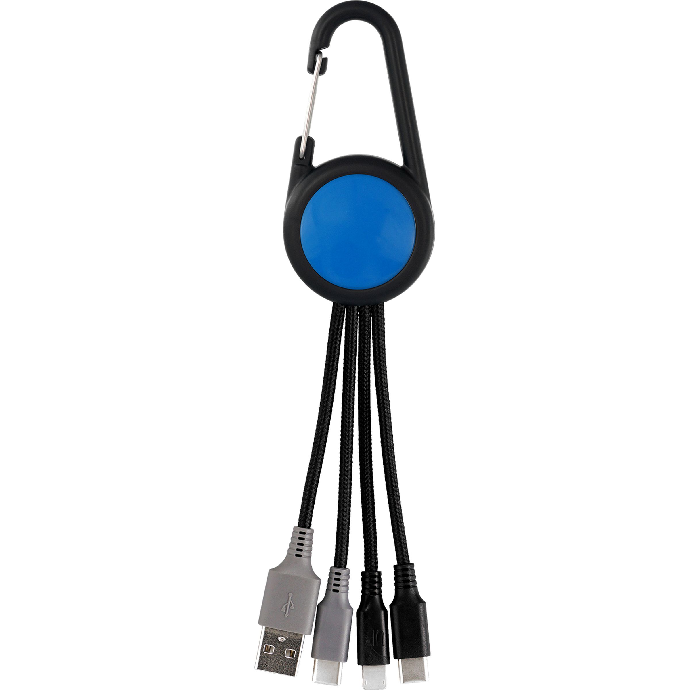 Colorful 3-in-1 Carabiner Duo Charging Cable 1