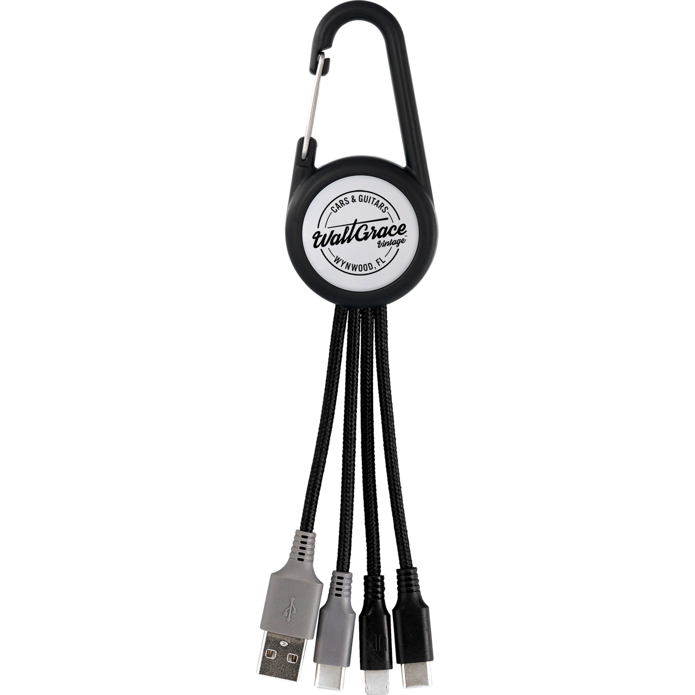 Colorful 3-in-1 Carabiner Duo Charging Cable 1