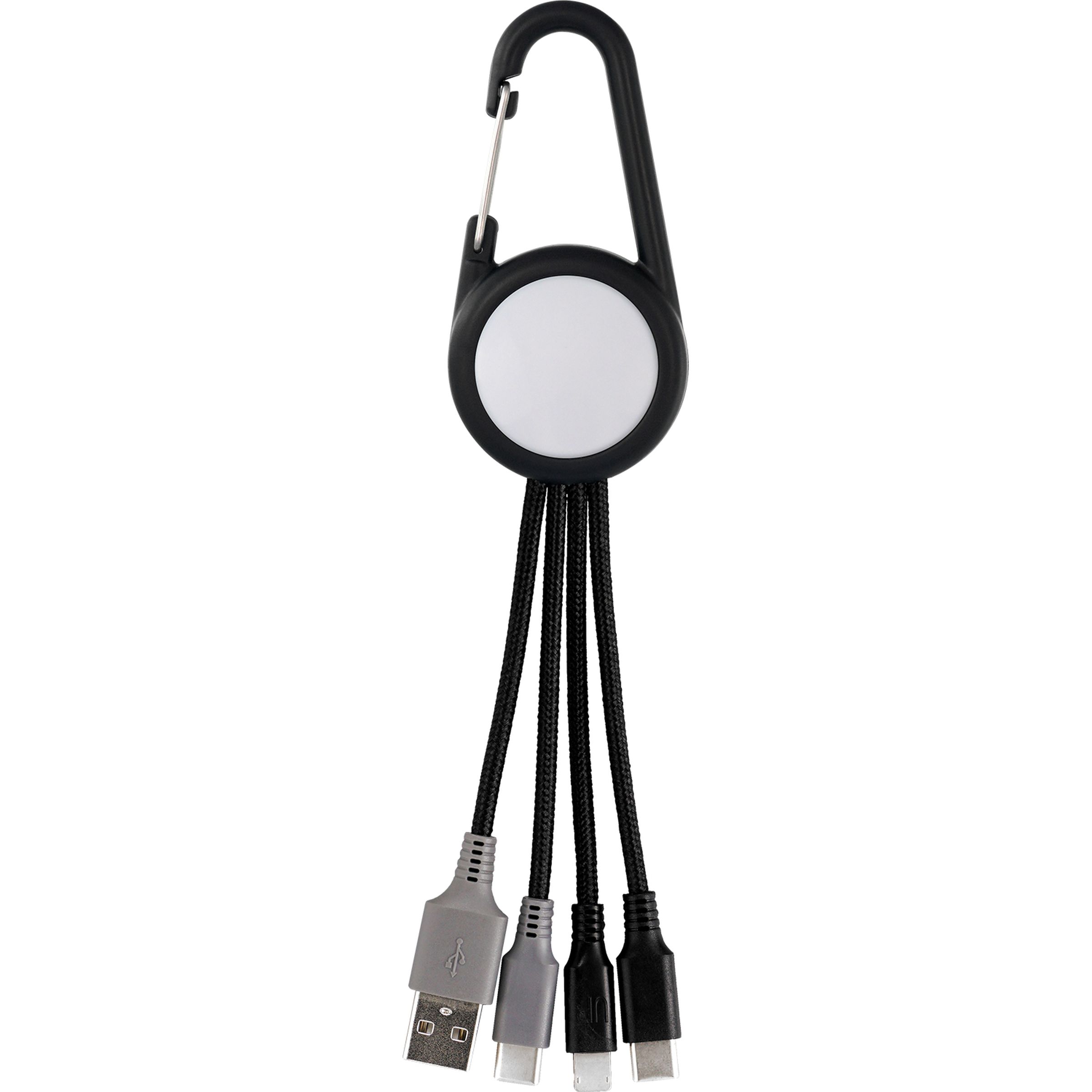 Colorful 3-in-1 Carabiner Duo Charging Cable 1