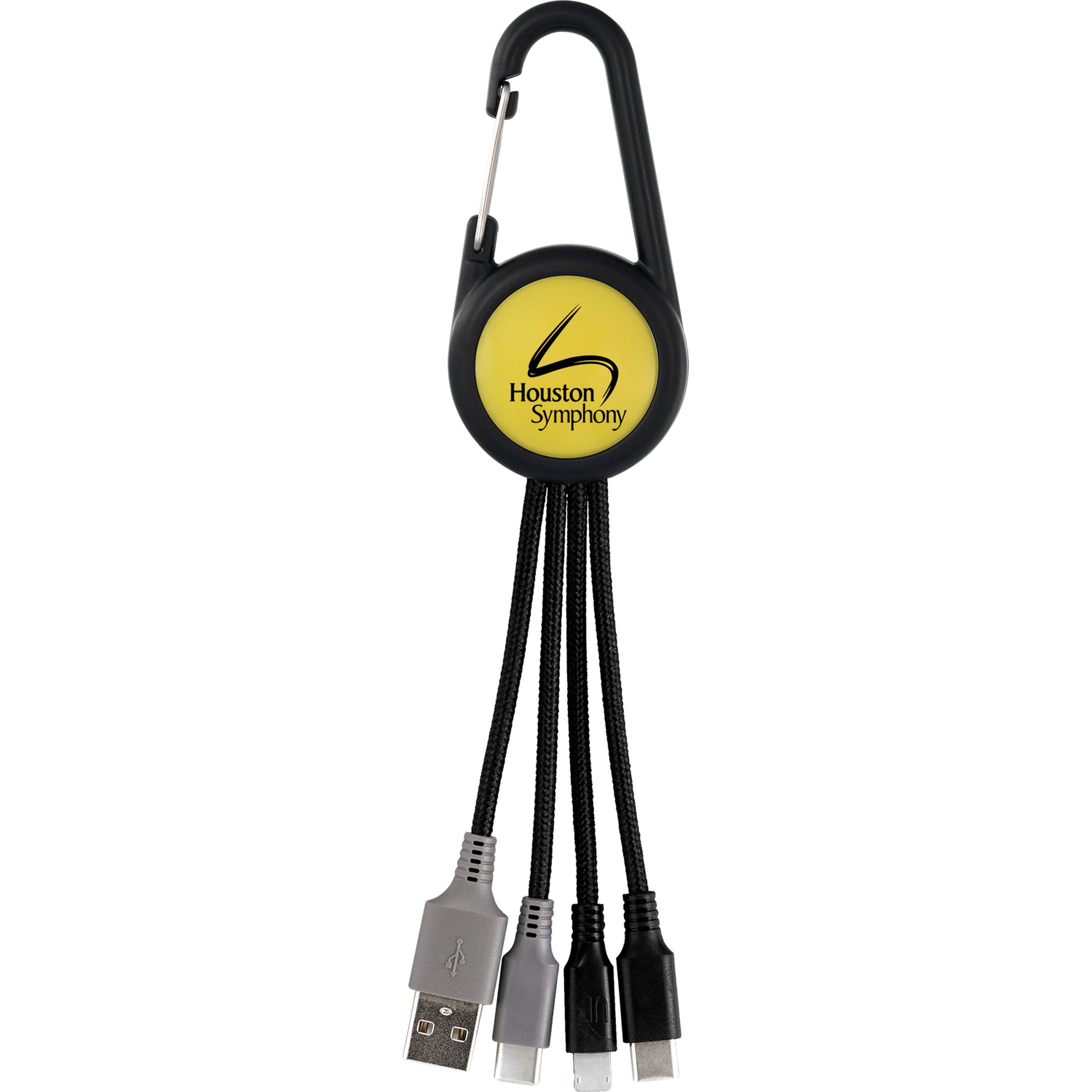 Colorful 3-in-1 Carabiner Duo Charging Cable 1