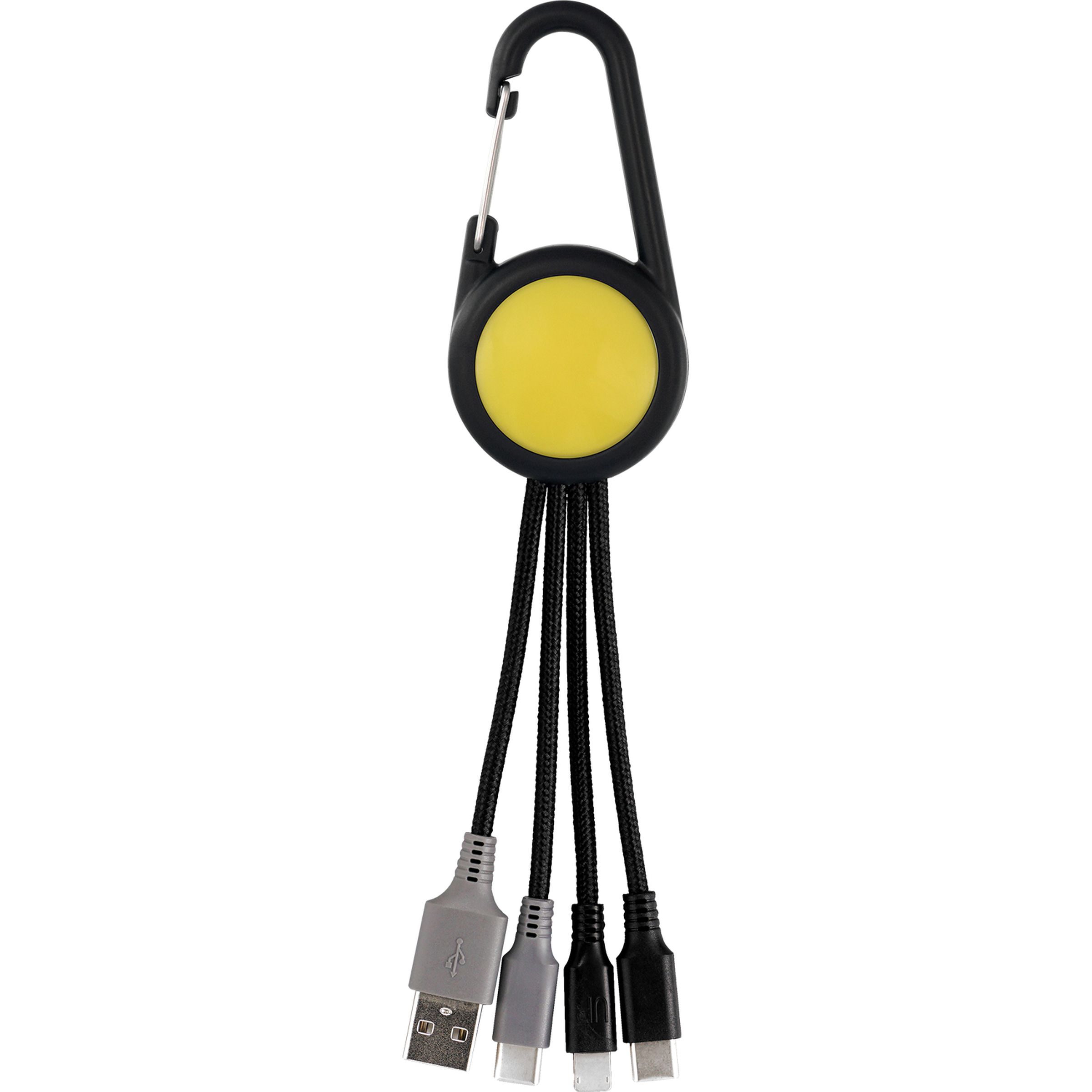 Colorful 3-in-1 Carabiner Duo Charging Cable 1