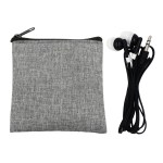 Recycled Ear Bud Set - Black - Recycled Ear Bud Set - Black -