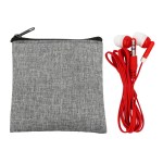 Recycled Ear Bud Set - Red - Recycled Ear Bud Set - Red -