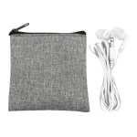 Recycled Ear Bud Set - White - Recycled Ear Bud Set - White -
