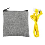 Recycled Ear Bud Set - Yellow - Recycled Ear Bud Set - Yellow -