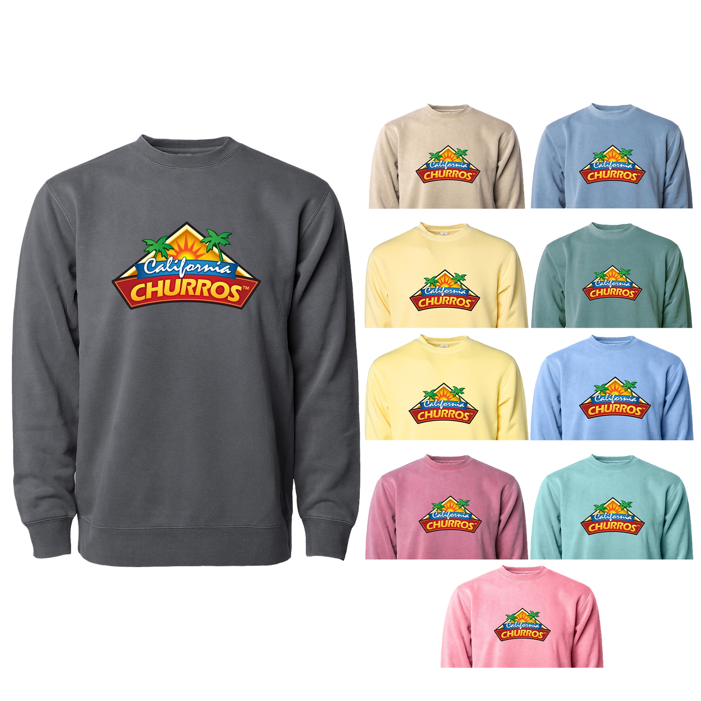 Midweight Pigment Dyed Crew Neck 1