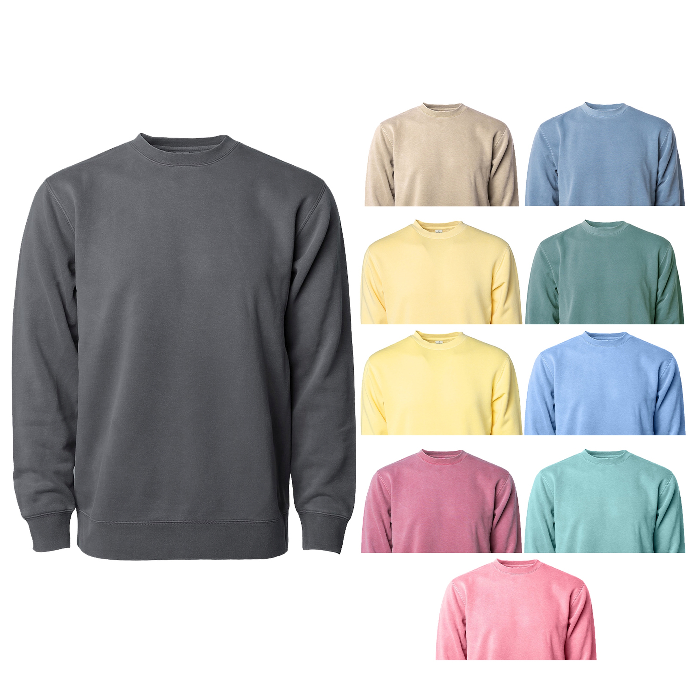 Midweight Pigment Dyed Crew Neck 1