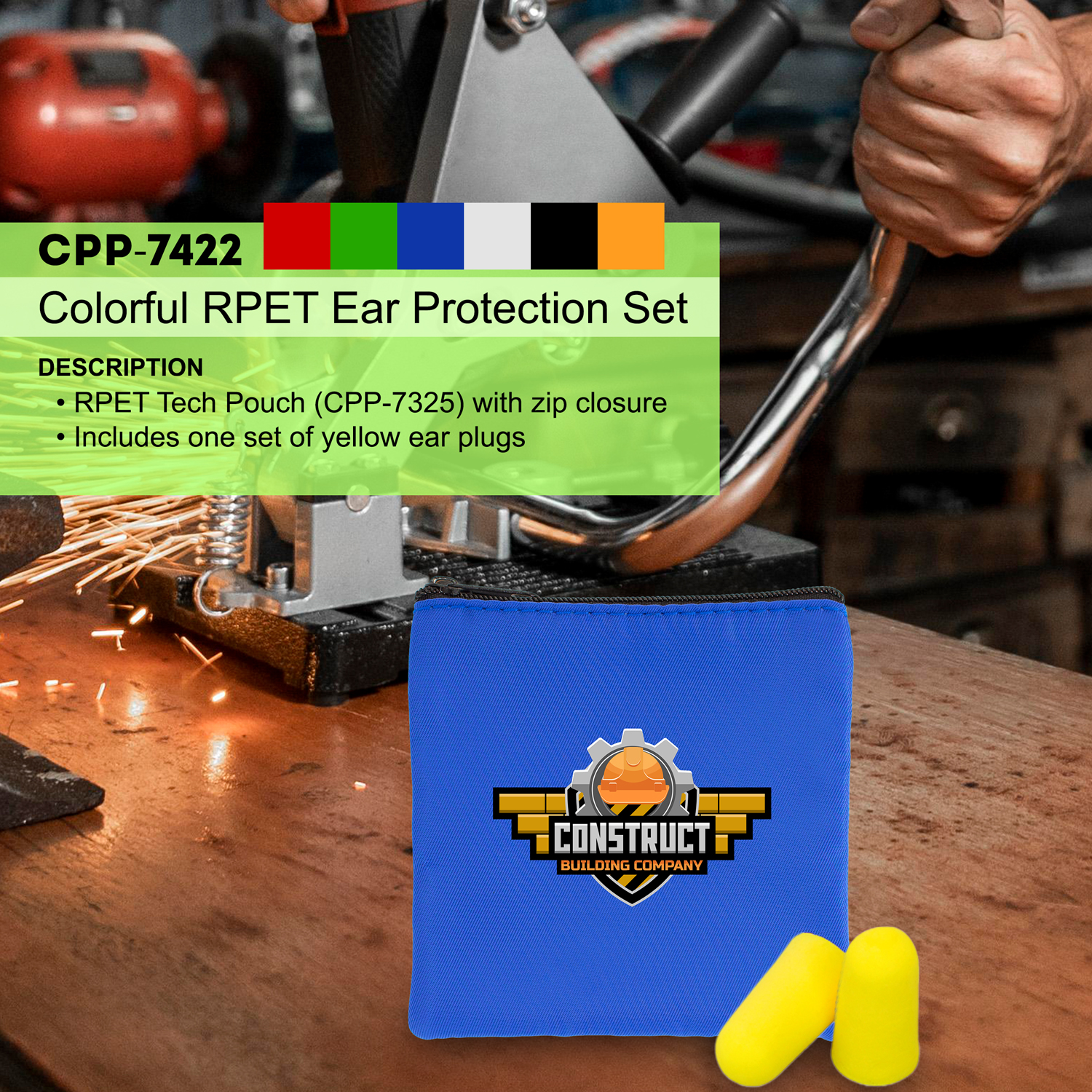 Colorful RPET Ear Protection Set 1