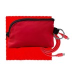 Zip Around C to C Cable & Cloth Set - Red Zip Around C to C Cable & Cloth Set - Red