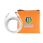 Colorful RPET 6' C to C Cable Set - Orange Logo Colorful RPET 6' C to C Cable Set - Orange Logo