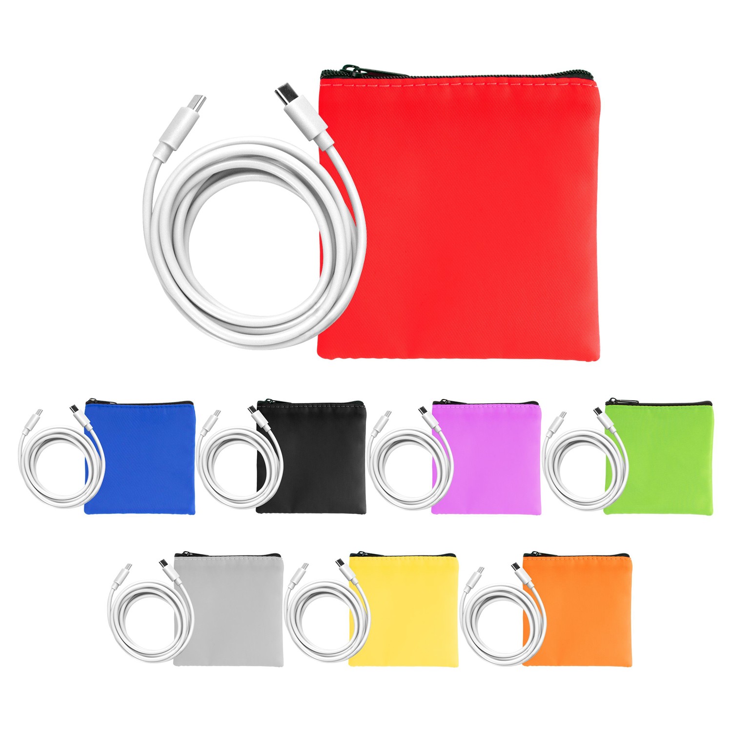 Colorful RPET 6' C to C Cable Set 1