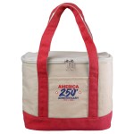 Patriotic Cooler Tote - Red Blank Patriotic Cooler Tote - Red Blank