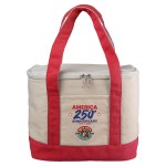 Patriotic Cooler Tote - Red Logo Patriotic Cooler Tote - Red Logo
