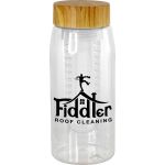 Bamboo Pattern 25 oz. Recycled Bottle with Infuser - clear Bamboo Pattern 25 oz. Recycled Bottle with Infuser - clear