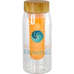 Bamboo Pattern 25 oz. Recycled Bottle with Infuser - orange Bamboo Pattern 25 oz. Recycled Bottle with Infuser - orange