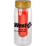 Bamboo Pattern 25 oz. Recycled Bottle with Infuser - red Bamboo Pattern 25 oz. Recycled Bottle with Infuser - red