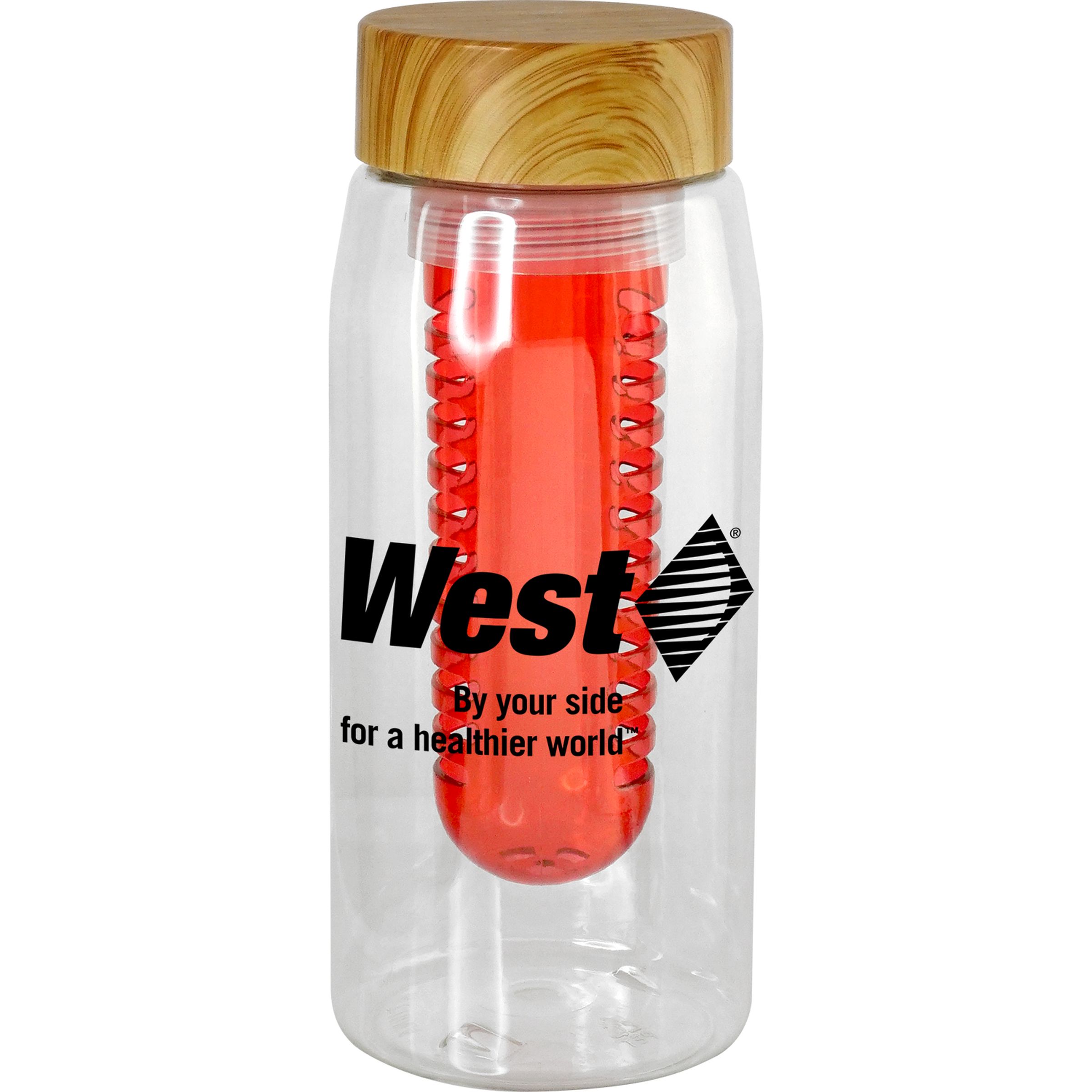 Bamboo Pattern 25 oz. Recycled Bottle with Infuser 1
