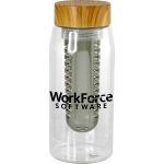 Bamboo Pattern 25 oz. Recycled Bottle with Infuser - smoke Bamboo Pattern 25 oz. Recycled Bottle with Infuser - smoke