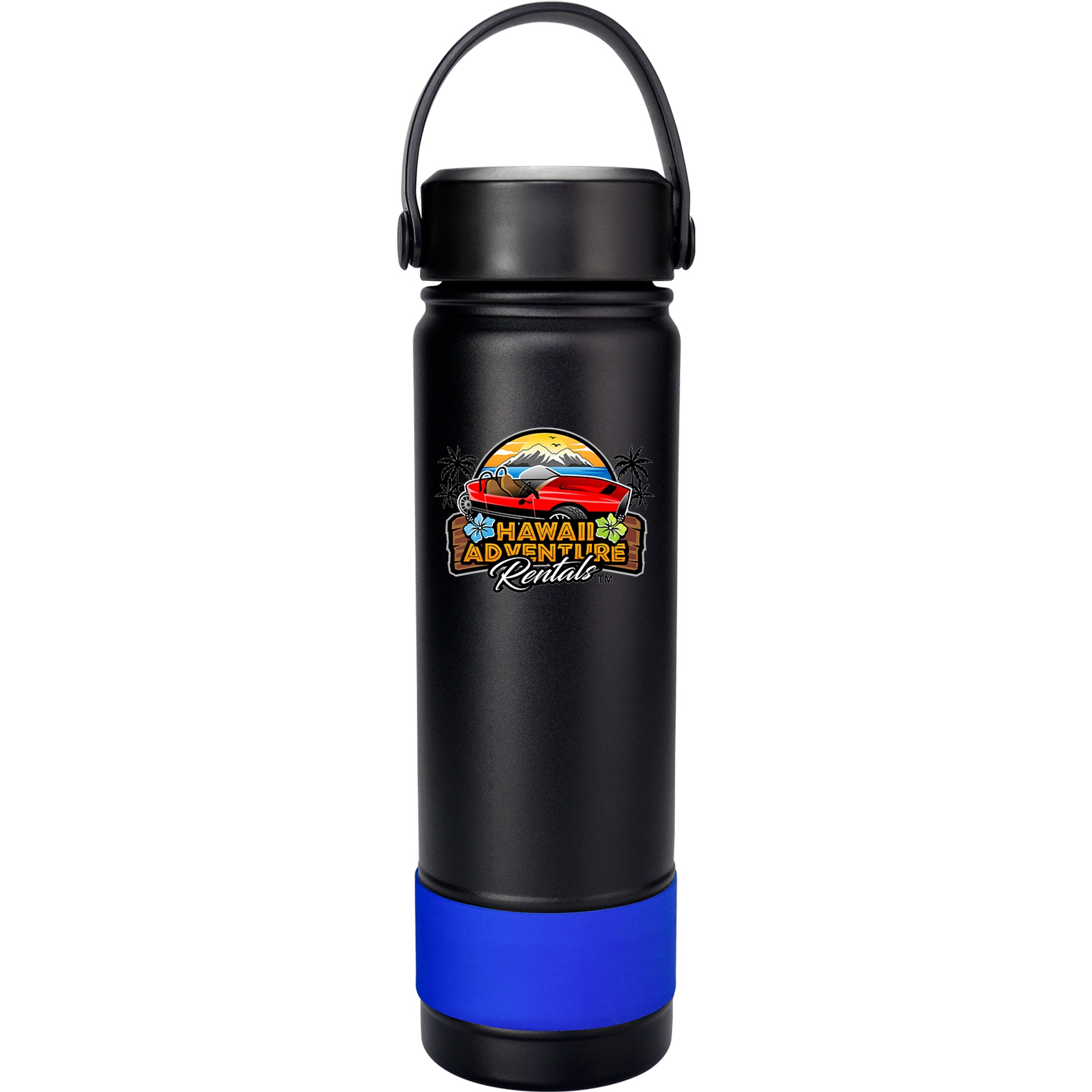 Metal Top 24 oz. Colorful Banded Bottle 1