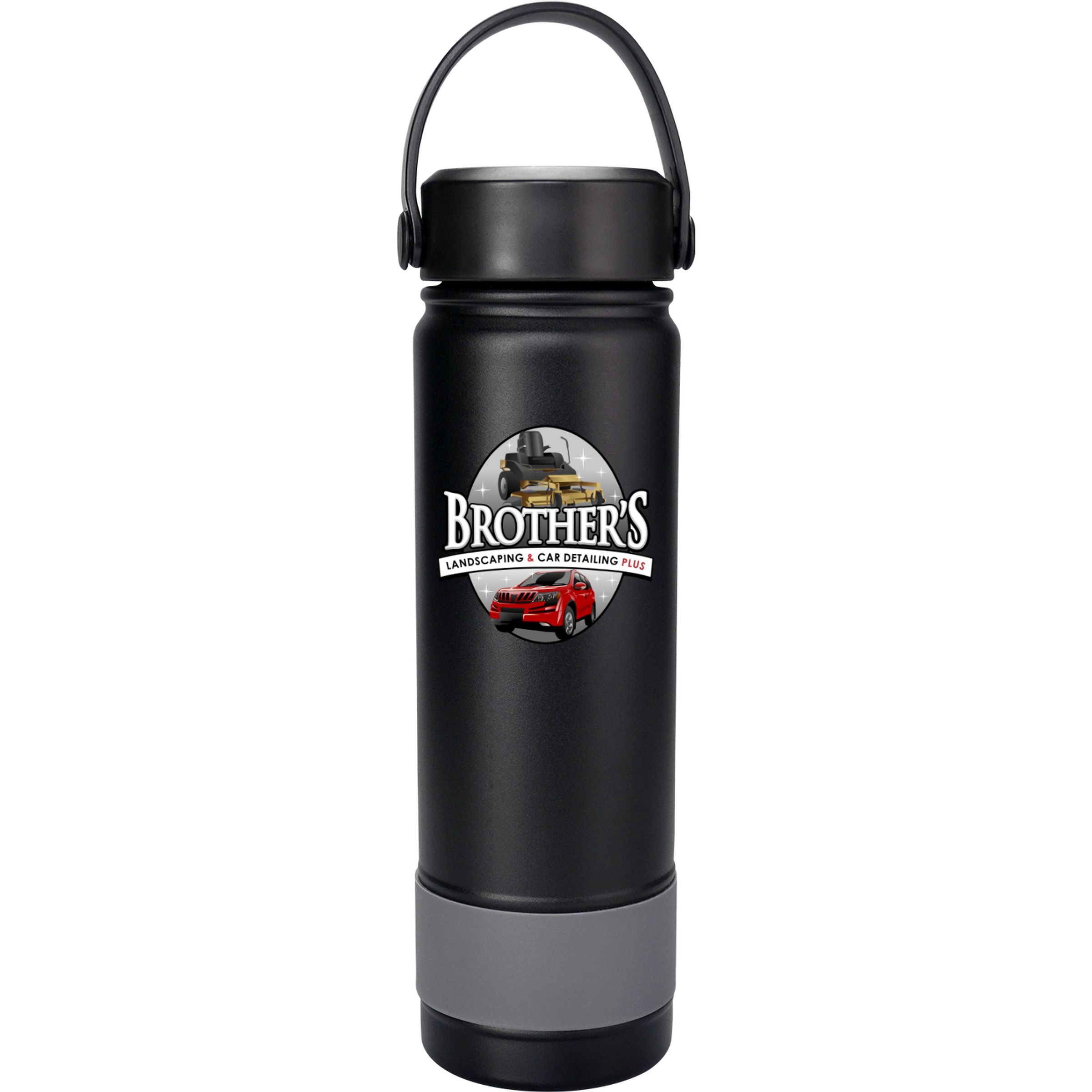Metal Top 24 oz. Colorful Banded Bottle 1