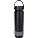 Metal Top 24 oz. Colorful Banded Bottle - Gray-Blank Metal Top 24 oz. Colorful Banded Bottle - Gray-Blank