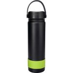 Metal Top 24 oz. Colorful Banded Bottle - Green-Blank Metal Top 24 oz. Colorful Banded Bottle - Green-Blank