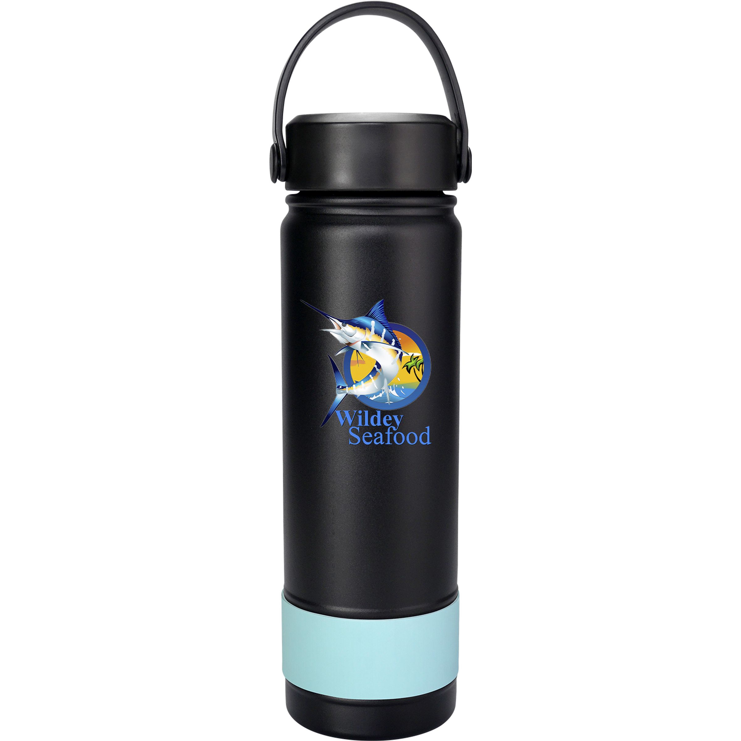 Metal Top 24 oz. Colorful Banded Bottle 1