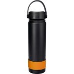 Metal Top 24 oz. Colorful Banded Bottle - Orange-Blank Metal Top 24 oz. Colorful Banded Bottle - Orange-Blank