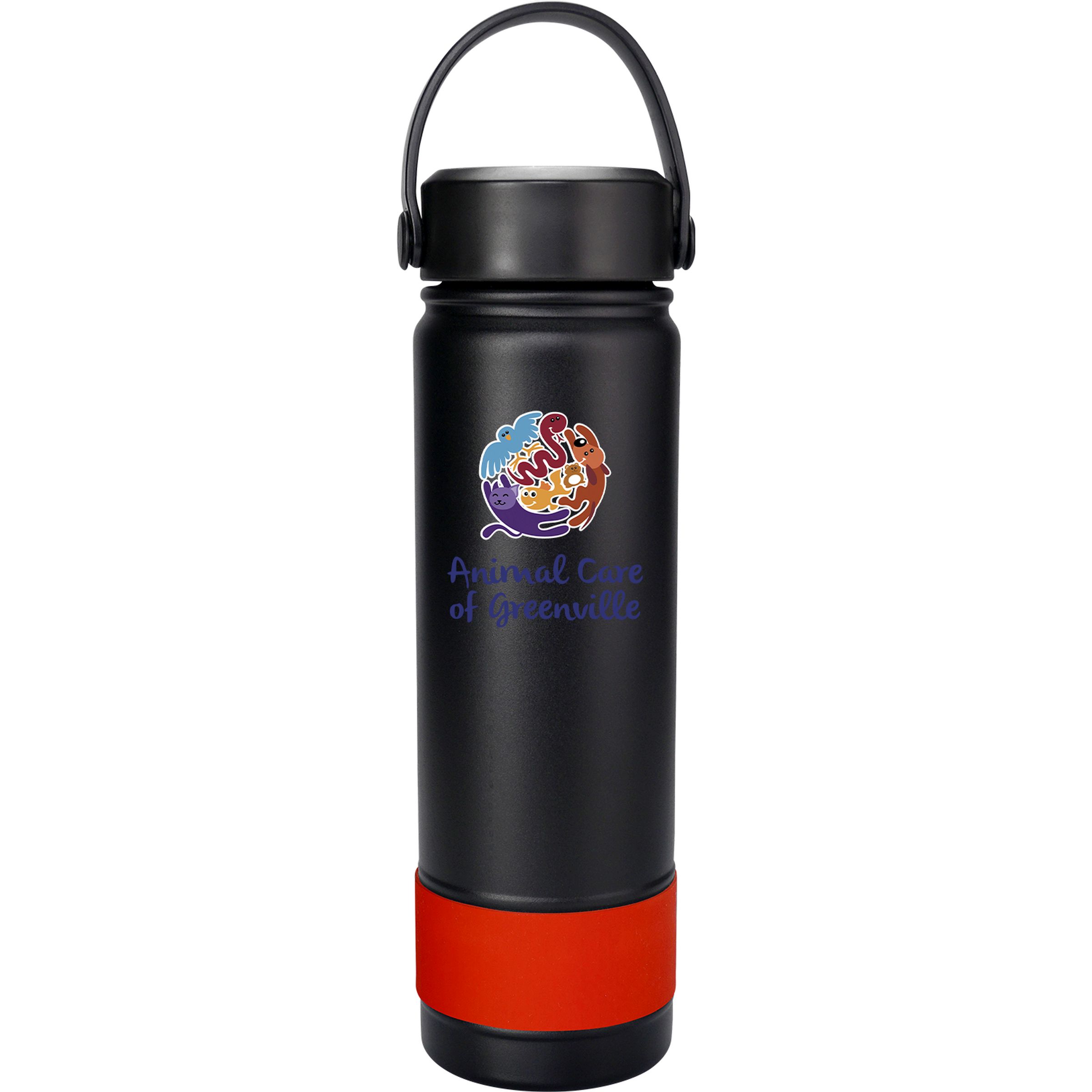 Metal Top 24 oz. Colorful Banded Bottle 1