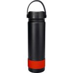 Metal Top 24 oz. Colorful Banded Bottle - Red-Blank Metal Top 24 oz. Colorful Banded Bottle - Red-Blank