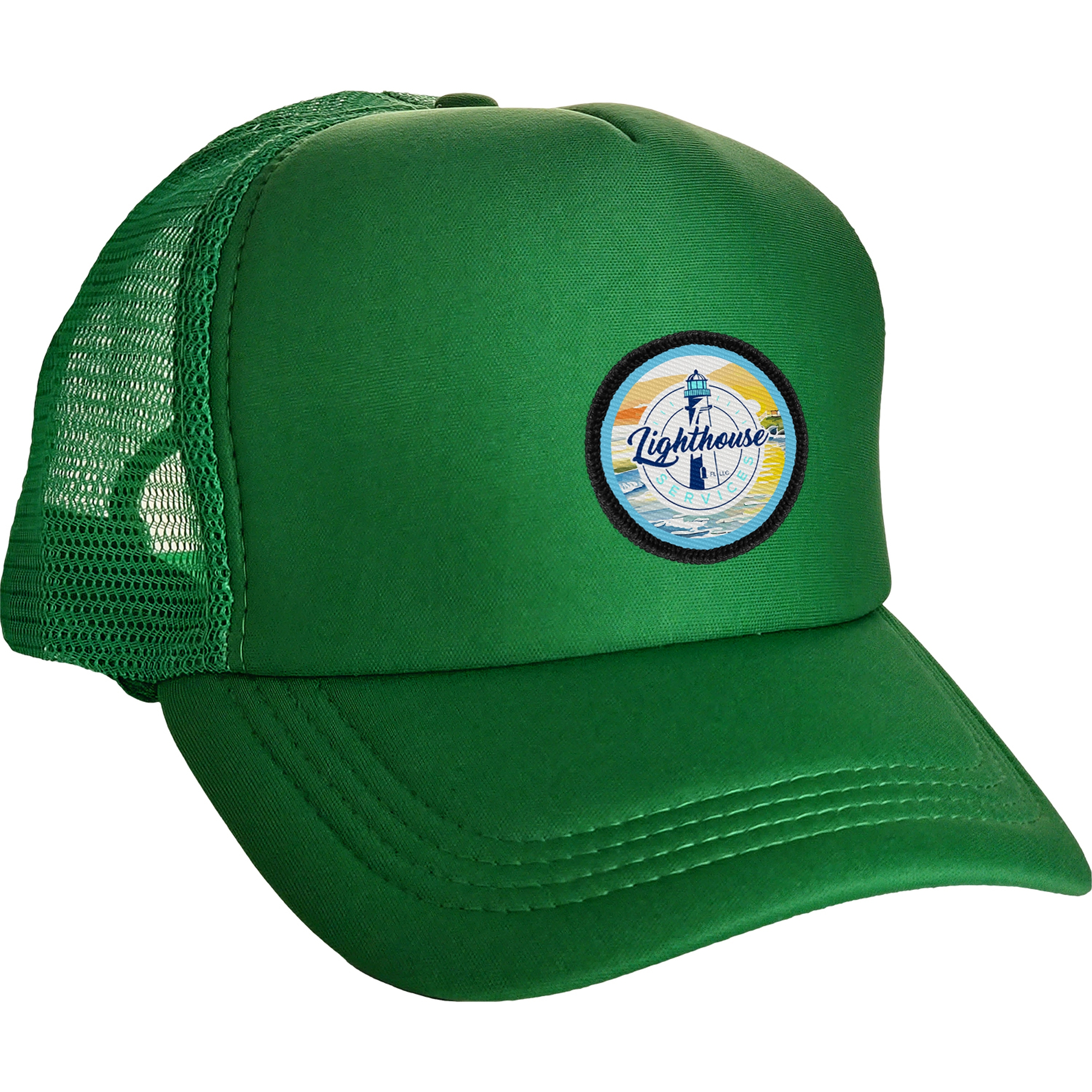 Colorful Foam Embroidered Emblem Trucker Hat 1