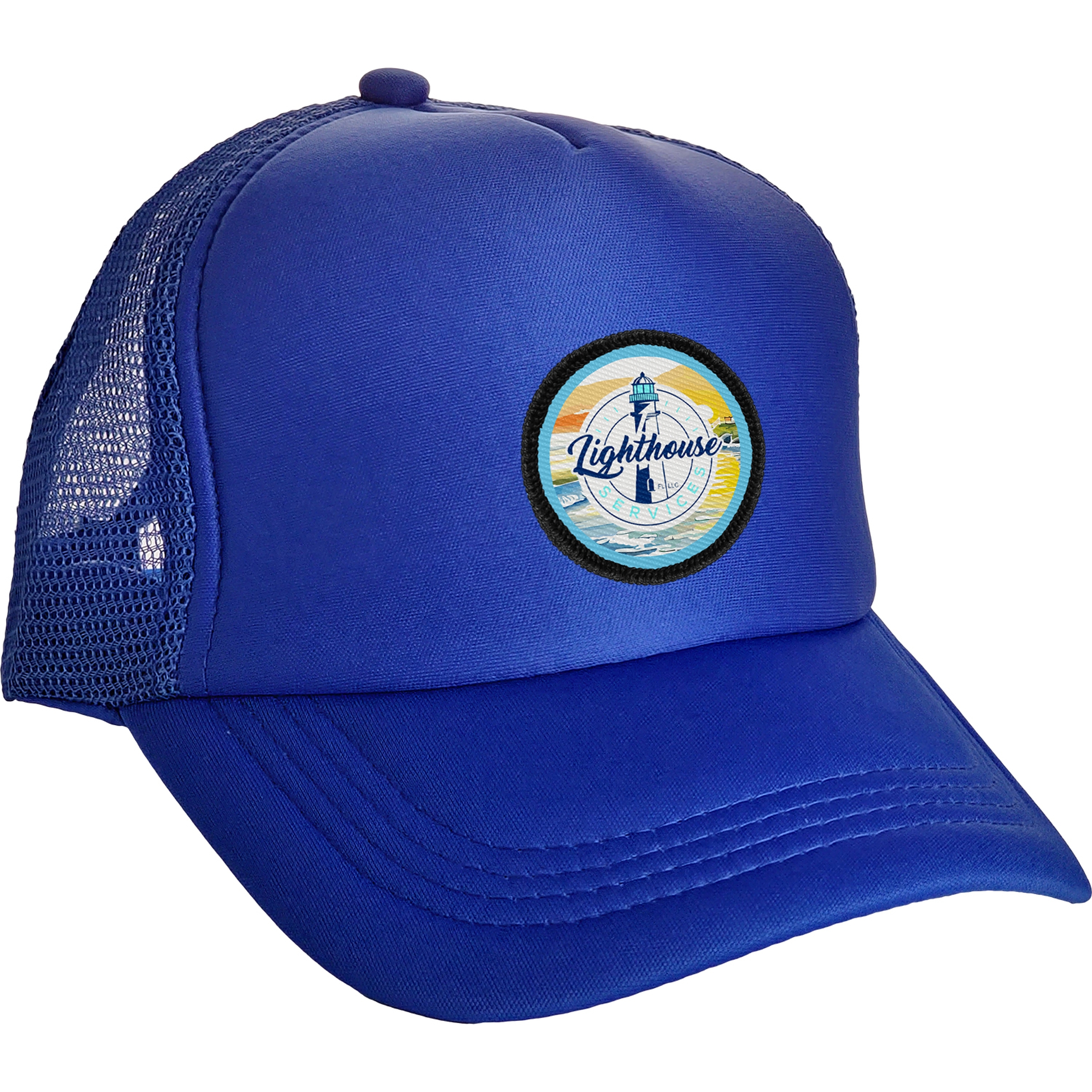 Colorful Foam Embroidered Emblem Trucker Hat 1