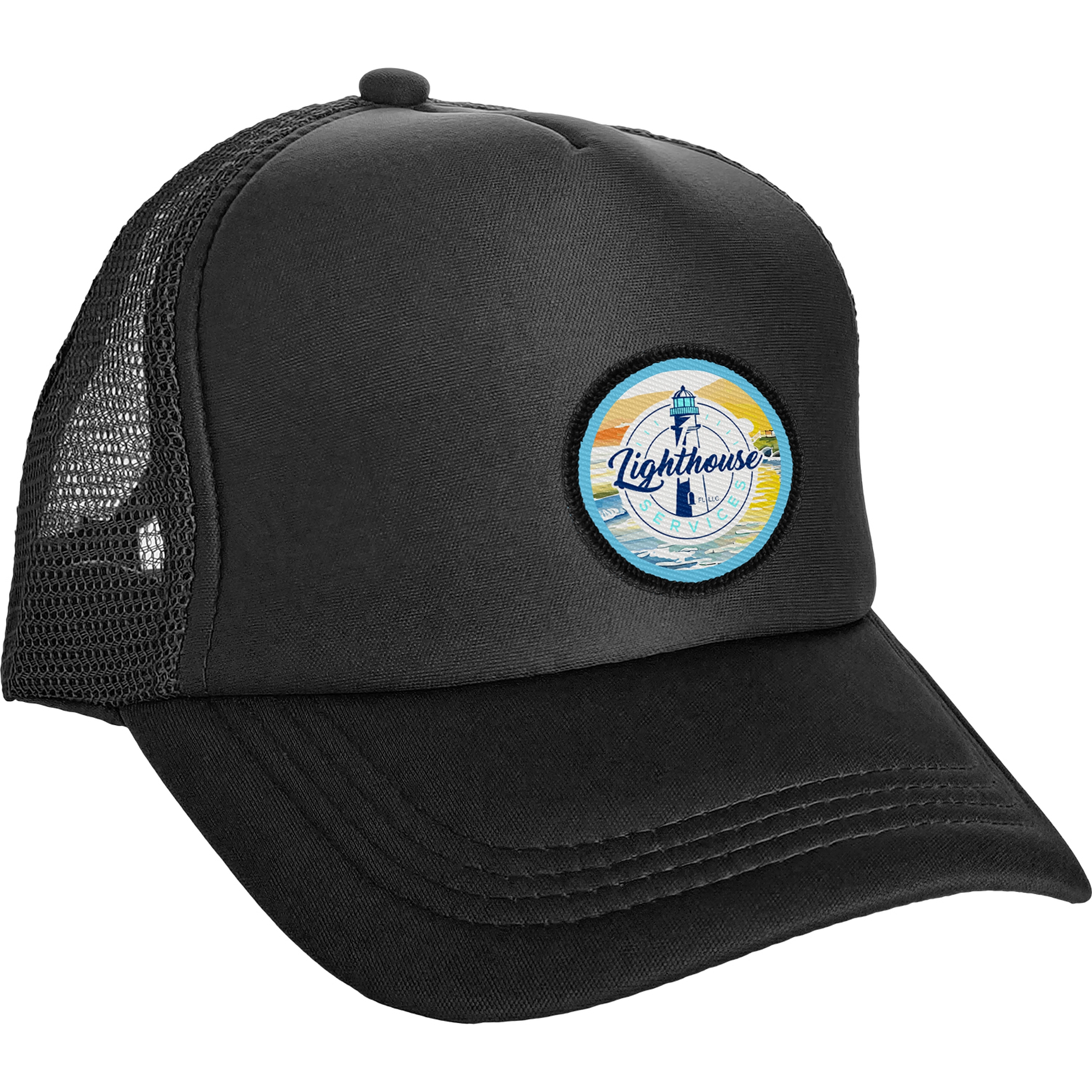 Colorful Foam Embroidered Emblem Trucker Hat 1
