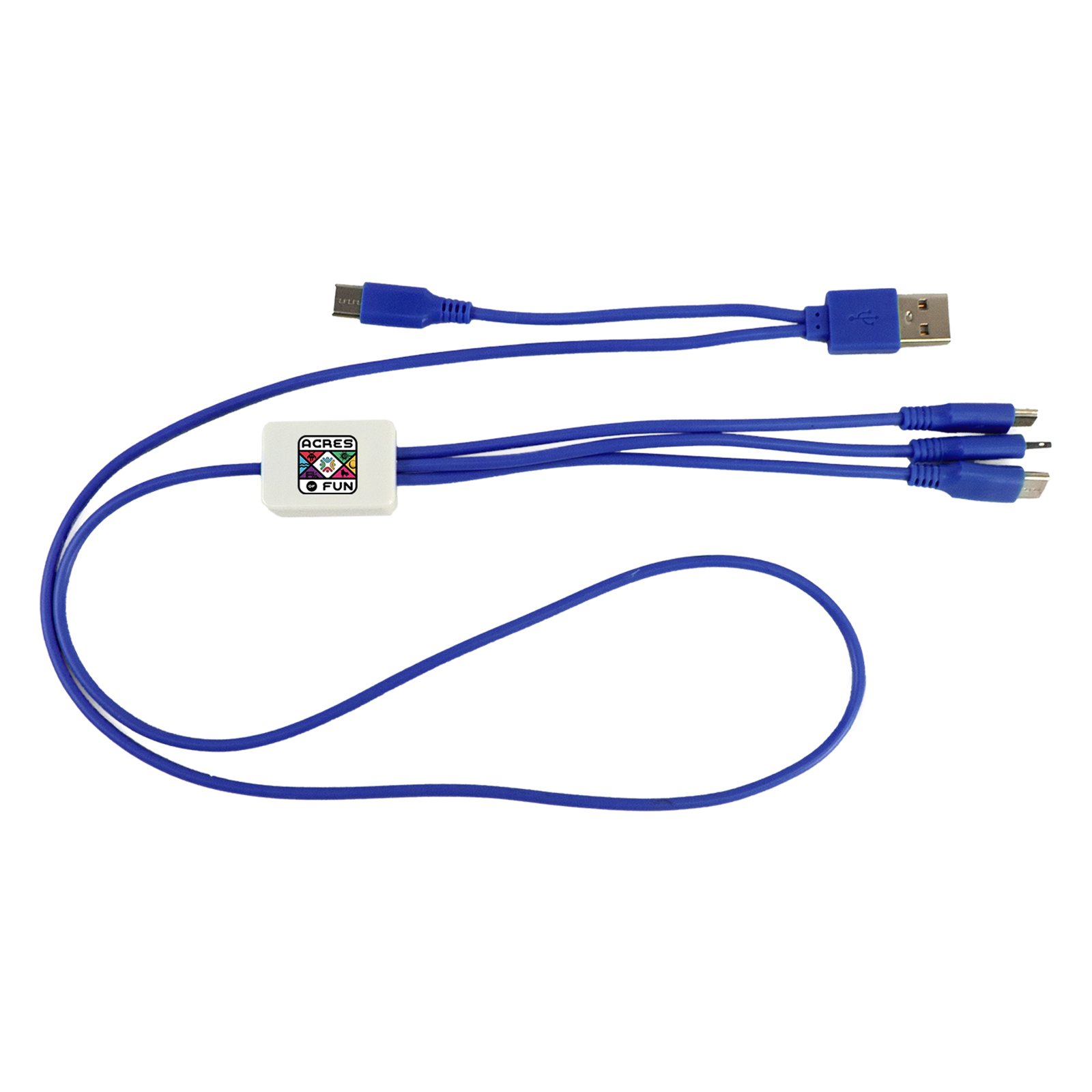 Dual Input 3' Snap Colorful Cable 1