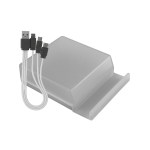 Phone Stand Cable Case - Clear Blank Phone Stand Cable Case - Clear Blank