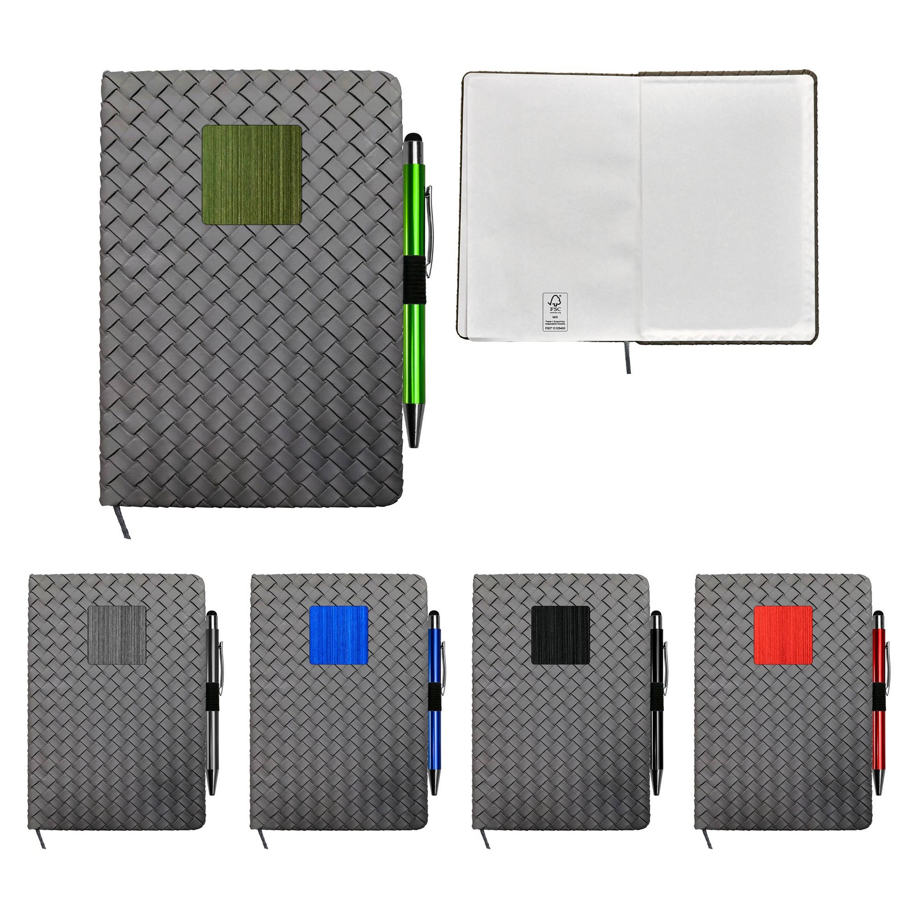 Woven Notebook Pen Set 1