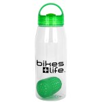 Arch 32 Oz Bottle with Floating Infuser - green Arch 32 Oz Bottle with Floating Infuser - green